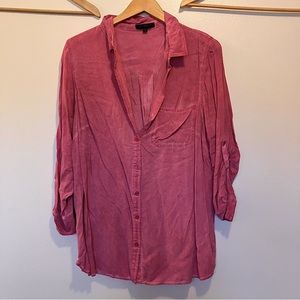 Stonewashed button-down super soft silky